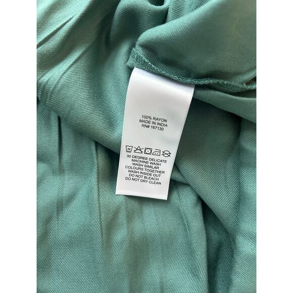 Beyond Words | Square Neck Puff Sleeve Tiered Mini Dress | Size Small - Picture 8 of 8